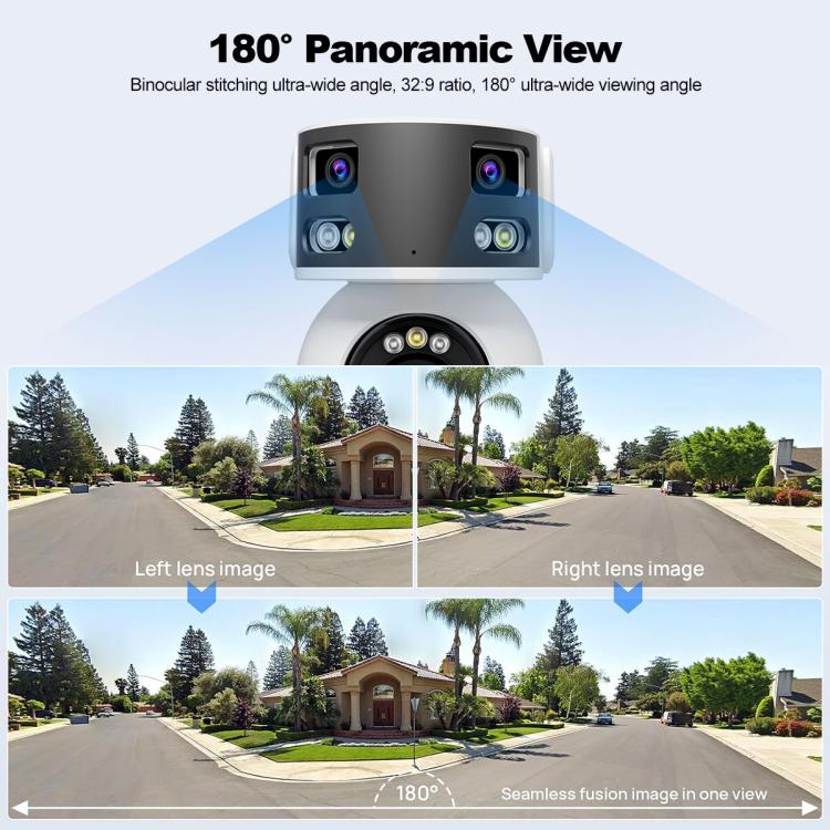 SriHome SH055B 8MP HD Multi-lens Super Wide Angle Panoramic PTZ Dome Camera SriHome SH055B 8MP HD Multi-lens Super Wide Angle Panoramic PTZ Dome Camera